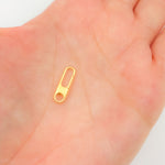 Load image into Gallery viewer, Buy Now Gold-Plated Matt Sterling Silver Oval Clasps