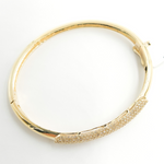 Load image into Gallery viewer, KG86. 14K Solid Gold Diamonds Bangle