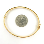 Load image into Gallery viewer, Bangle7. 14K Solid Gold Smooth Bangle