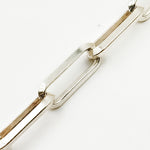 Load image into Gallery viewer, Silver Diamond Cut Paperclip Chain
