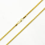 Load image into Gallery viewer, 135HVI0934000. 14k Solid Yellow Gold Venetian Box Link Chain