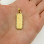 Load image into Gallery viewer, DC092. Diamond & Sterling Silver Rectangle Pendant