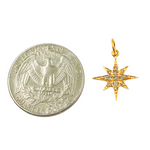 Load image into Gallery viewer, Shop NOw 14K Solid Gold Diamond Star Charm