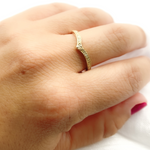 Load image into Gallery viewer, 14K Solid Gold Diamond Ring.