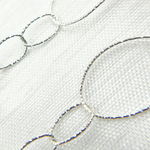Load image into Gallery viewer, Sterling Silver Diamond Cut Long and Short Link