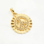 Load image into Gallery viewer, Diamond Sterling Silver Round Peace Pendant