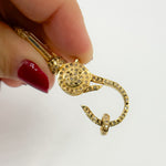 Load image into Gallery viewer, Diamond Sterling Silver Double Trigger Clasp