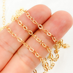 Load image into Gallery viewer, V187GF. 14k Gold Filled Diamond Cut Oval Link