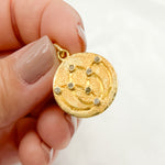 Load image into Gallery viewer, Diamond Sterling Silver Round Pendant