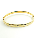 Load image into Gallery viewer, Bangle20. 14K Solid Gold Matte Textured Bangle