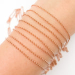 Load image into Gallery viewer, 441RGF. Rose Gold Filled Silver Rolo Chain