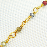 Load image into Gallery viewer, SAP4. Tundu Sapphire Gold Plated Wire Chain