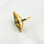 Load image into Gallery viewer, DR028. Diamond Sterling Silver Leaf Ring