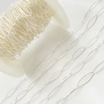Load image into Gallery viewer, Sterling Silver Twisted Oval Link Cable Chain