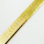 Load image into Gallery viewer, Gold Plated 3.4mm Herringbone Necklace