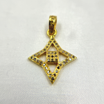 Load image into Gallery viewer, DP229. Diamond Sterling Silver Fancy Shape Pendant