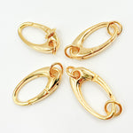 Load image into Gallery viewer, Buy Gold-plated Sterling Silver Oval Clasp