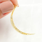 Load image into Gallery viewer, DP1005. Diamond Sterling Silver Moon Pendant