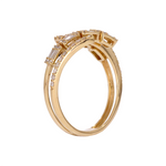 Load image into Gallery viewer, DRN03755. 14K Solid Gold Rows Fancy Diamond Ring
