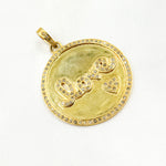 Load image into Gallery viewer, DP540. Diamond Sterling Silver Round Love Pendant