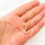 Load image into Gallery viewer, Shop NowYellow Gold Diamond Moon Necklaces