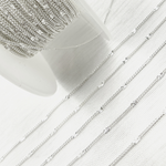 Load image into Gallery viewer, 70S5SS. Sterling Silver Satellite Curb Link Chain