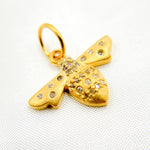 Load image into Gallery viewer, Diamond Sterling Silver Bee Pendant
