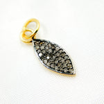 Load image into Gallery viewer, DC299. Diamond Sterling Silver Marquise Shape Charm