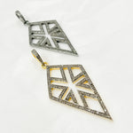 Load image into Gallery viewer, DP124. Diamond Sterling Silver Arrowhead Shape Pendant