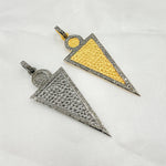 Load image into Gallery viewer, DP681. Diamond Sterling Silver Arrow Head Pendant