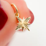 Load image into Gallery viewer, Solid Gold Star Shape Charm