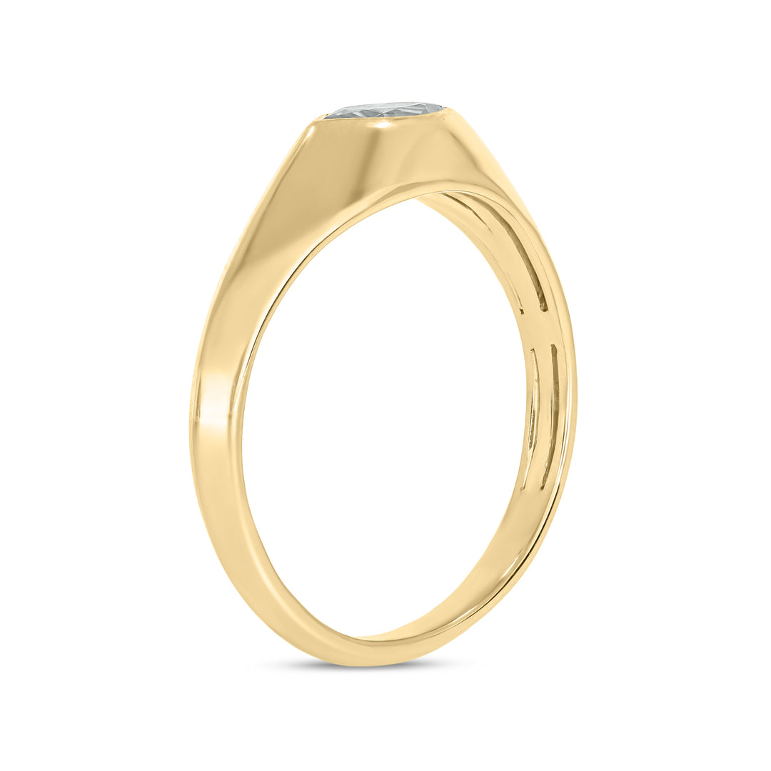 14k Solid Gold Diamond Statement Ring. RAF01243