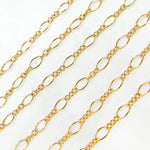 Load image into Gallery viewer, 738GF. 14K Gold Filled Long & Short Oval Link Chain