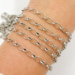Load image into Gallery viewer, Sterling Silver Oval and Round Links Chain