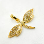 Load image into Gallery viewer, DP147. Diamond Silver Dragonfly Pendant