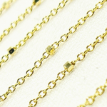 Load image into Gallery viewer, 14K Solid Yellow Gold Cube Satellite Chain by Foot
