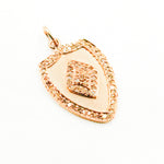 Load image into Gallery viewer, Diamond & Sterling Silver Shield Shape Pendant