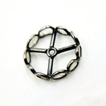 Load image into Gallery viewer, Silver Round Spacer Bead