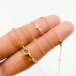 Load image into Gallery viewer, NK/BR5086. 14k Solid Yellow Gold Cross Link Necklace