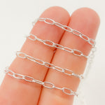 Load image into Gallery viewer, Sterling Silver Paperclip Chain