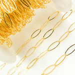 Load image into Gallery viewer, 700FGF. 14k Gold Filled Flat Oval Link Chain.