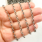 Load image into Gallery viewer, Oxidized Sterling Silver Rolo Chain