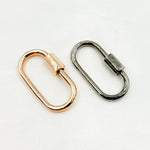 Load image into Gallery viewer, DC604. Sterling Silver Screw Oval Clasp
