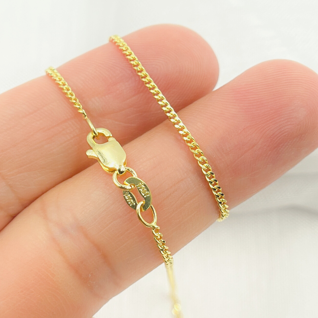 14K Solid Gold Wheat Chain