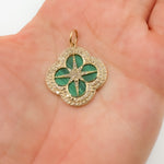 Load image into Gallery viewer, Shop Gold Clover Pendant