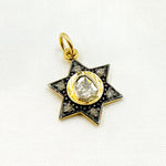 Load image into Gallery viewer, DC406. Diamond Star Pendant with Polki Diamond