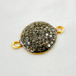 Load image into Gallery viewer, DC384. Diamond Sterling Silver Round Connector
