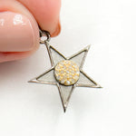 Load image into Gallery viewer, DP773. Diamond Sterling Silver Star Pendant