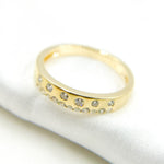 Load image into Gallery viewer, 14K Solid Gold Diamond and Multi Sapphire Band Ring.