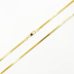 Load image into Gallery viewer, 290J02RUMBA. 14K Solid Gold Flat Snake Necklace